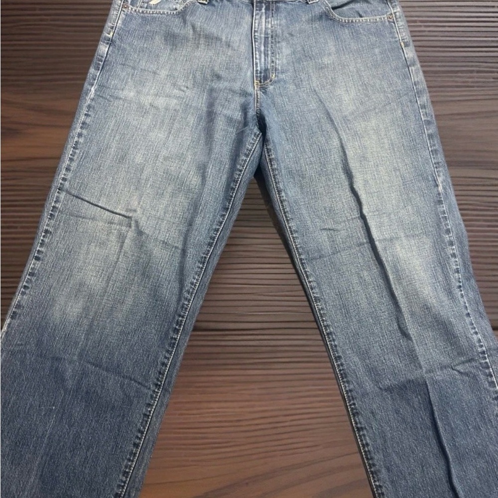 Dkny Men's Straight Jeans in Light Blue Wash 38x30